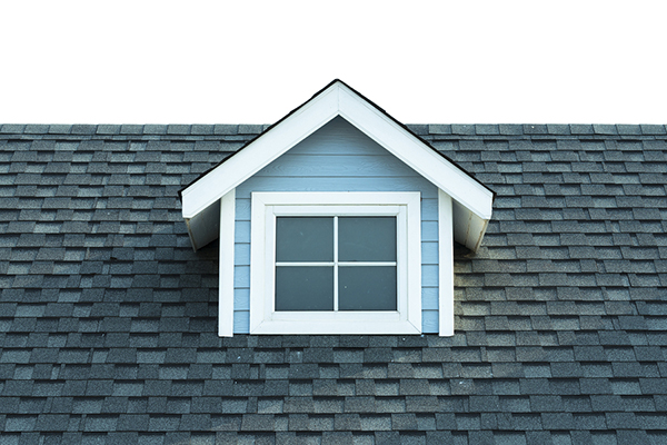 roof with asphalt shingles